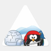 Antarctische Pitate Penguin Sticker (Voorkant)