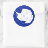 Antarctische vlag. Antarctica Ronde Sticker (Tas)