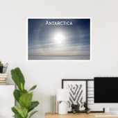 Antarctische zon over Horizon, Siple Dome Poster (Thuiskantoor)