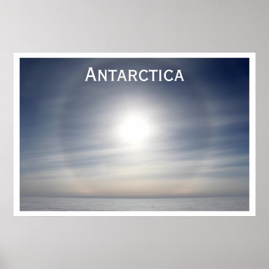 Antarctische zon over Horizon, Siple Dome Poster (Voorkant)