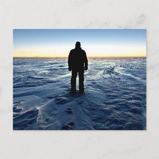 Antarctische zonnebank briefkaart (Voorkant)