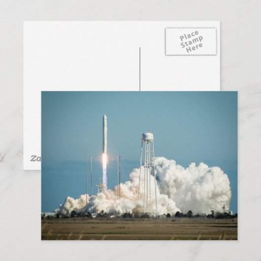 Antares-raketlancering Briefkaart (Voorkant / Achterkant)