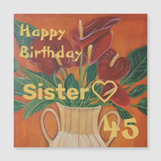 Antarium Bloemen Schilderen Custom Sister (Voorkant)