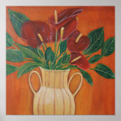 Antariumacrylverfafdruk Poster (Voorkant)