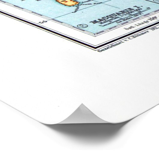 "Antarktis: 1912 - Detaillierte Karte ... Poster (Hoek)