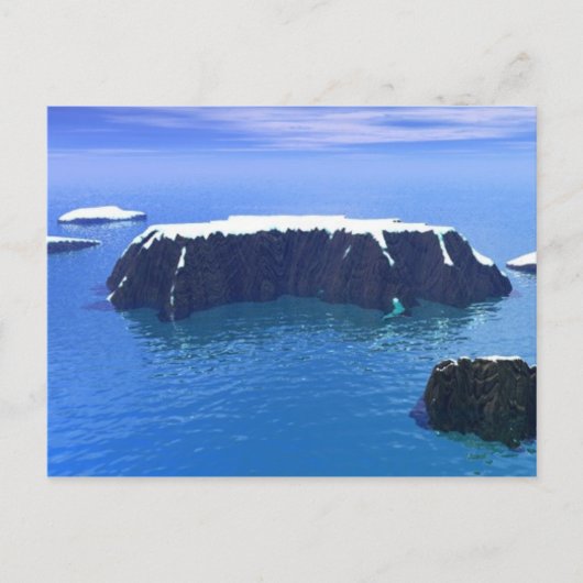 antartica 3000AD Briefkaart (Voorkant)