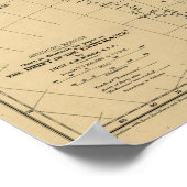 Antartische regio's "Drift of the Endurance" Kaart Poster (Hoek)