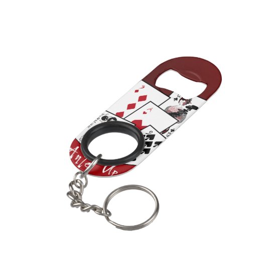 Ante Up Mini Flessenopener (Achterkant Gekanteld)