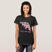 Anteater Funky Psychedelic Pink Funny Slogan T-shirt (Voorkant volledig)