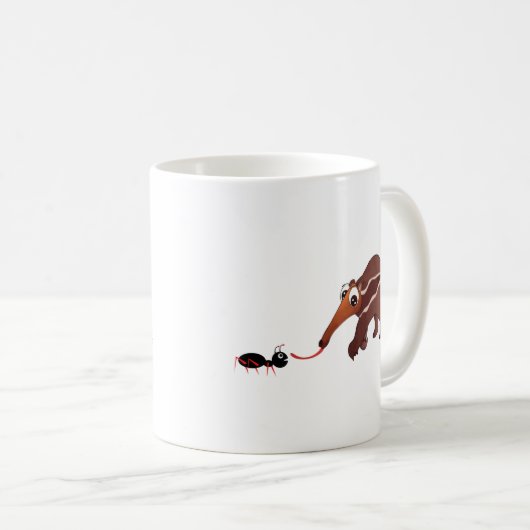 Anteater ontmoet zijn lunch koffiemok (Voorkant rechts)