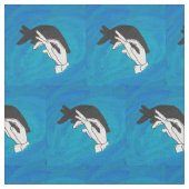 Anteater op blauw stof (Close Up)