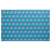 Anteater op blauw stof (Fat Quarter)