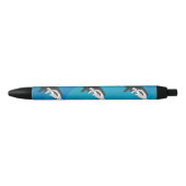 Anteater op blauw zwarte inkt pen (Voorkant)