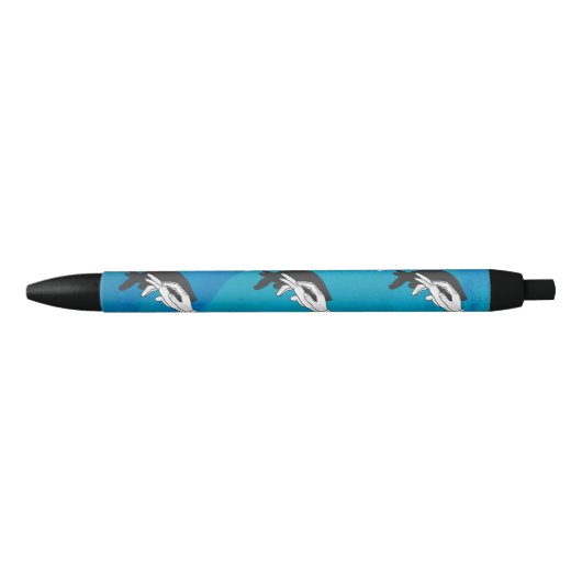 Anteater op blauw zwarte inkt pen (Voorkant)