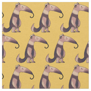 anteatpatroon met schattige cartoon stof