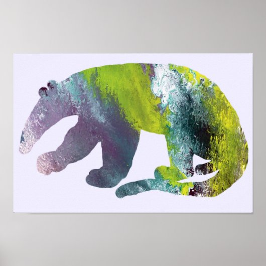 Anteatsilhouet Poster (Voorkant)