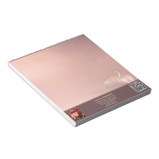 Anteckningsblock — Connect, Swan Notitieblok (Schuin)