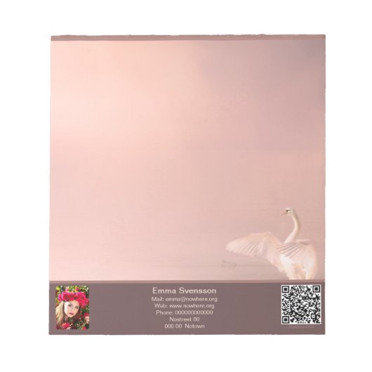 Anteckningsblock — Connect, Swan Notitieblok (Voorkant)