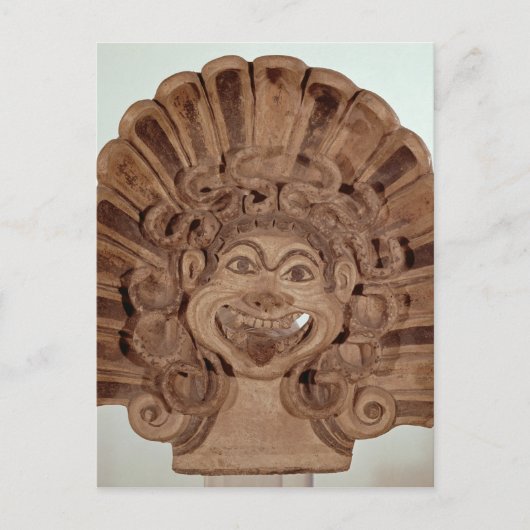 Antefix met het hoofd van een gorgon briefkaart (Voorkant)