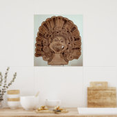 Antefix met het hoofd van een gorgon poster (Keuken)