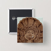 Antefix met het hoofd van een gorgon vierkante button 5,1 cm (Voorkant /achterkant)