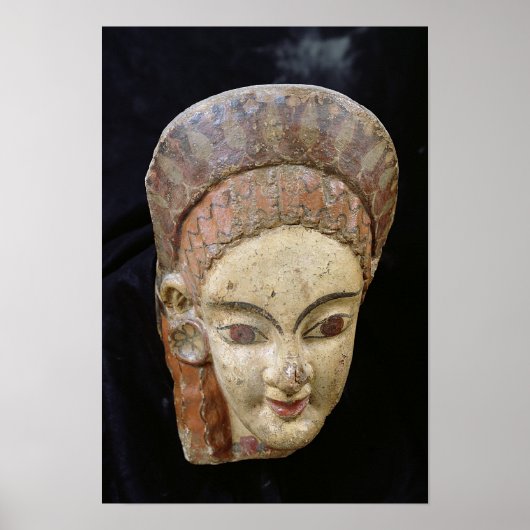 Antefix met vrouw kop uit Cerveteri Poster (Voorkant)