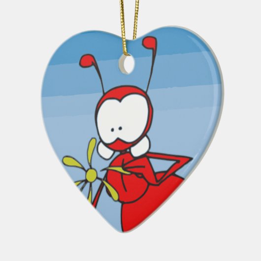 Antek de Lover Keramisch Ornament (Links)