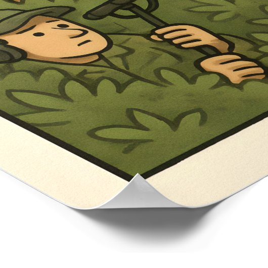 Antelope Anxiety Comic - Natuur Documentaire Humor Poster (Hoek)