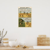 Antelope Anxiety Comic - Natuur Documentaire Humor Poster (Keuken)