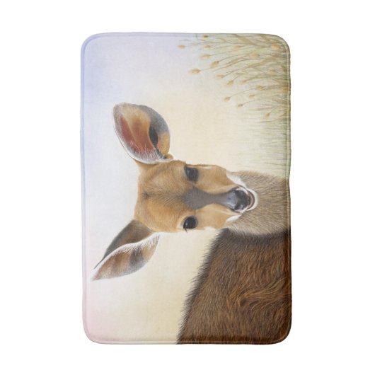 Antelope Bushbuck Young African Deer Drawing Badmat (Voorkant Verticaal)