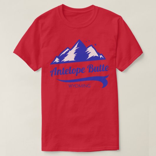 Antelope Butte ski Wyoming T-shirt (Design voorkant)