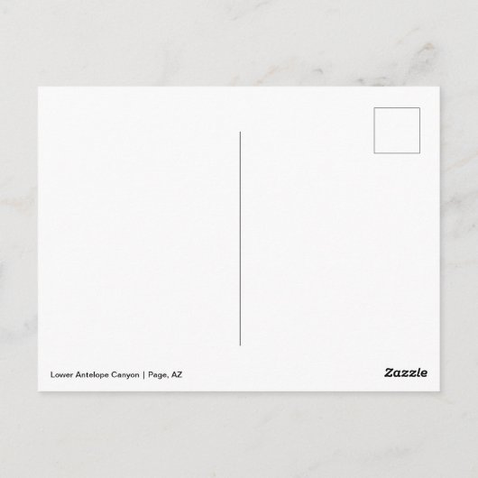 Antelope Canyon 2 Briefkaart (Achterkant)