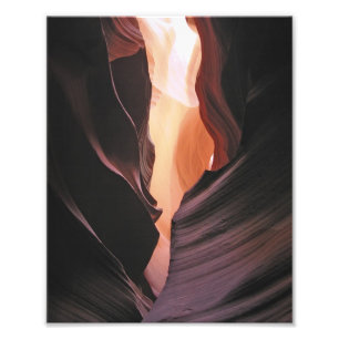 Antelope Canyon Abstracte Page Arizona Foto afdruk