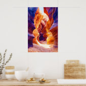 Antelope Canyon Aquarel Poster Aquarel (Keuken)