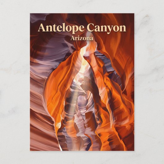 Antelope Canyon Arizona Briefkaart (Voorkant)