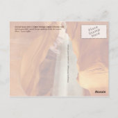 Antelope Canyon, Arizona Briefkaart (Achterkant)