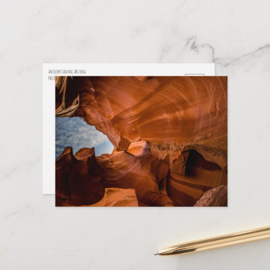 Antelope Canyon Arizona Briefkaart (Voorkant / Achterkant in situ)