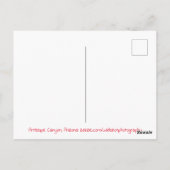 Antelope Canyon Arizona Briefkaart (Achterkant)