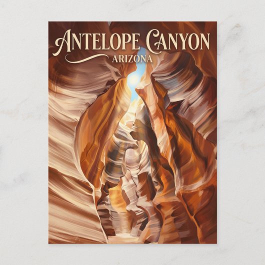 Antelope Canyon Arizona Briefkaart (Voorkant)