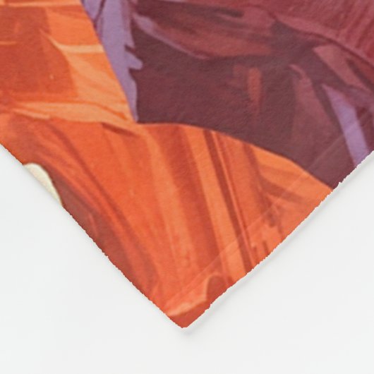 Antelope Canyon, Arizona Fleece Deken (Hoek)