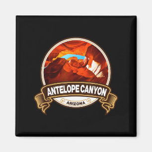 Antelope Canyon Arizona Landmark Badge Vintage  Magneet