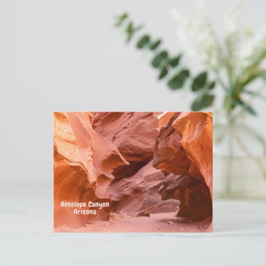 Antelope Canyon Arizona Natural Wonder Briefkaart (Staand voorkant)
