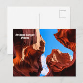 Antelope Canyon Arizona Prachtig Sky Uitzicht Briefkaart (Voorkant / Achterkant)