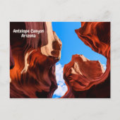Antelope Canyon Arizona Prachtig Sky Uitzicht Briefkaart (Voorkant)