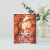 Antelope Canyon Arizona reisposter Briefkaart (Staand voorkant)