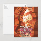 Antelope Canyon Arizona reisposter Briefkaart (Voorkant / Achterkant)