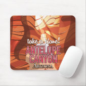 Antelope Canyon Arizona reisposter Muismat (Met muis)