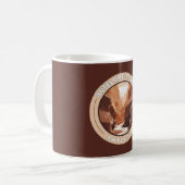 Antelope Canyon Arizona Retro Badge Koffiemok (Voorkant links)
