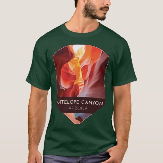 Antelope Canyon Arizona retro T-shirt (Voorkant)