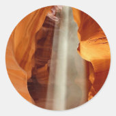 Antelope Canyon Arizona Ronde Sticker (Voorkant)
